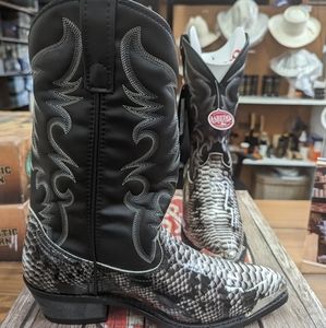 Dan Post black/white snake print